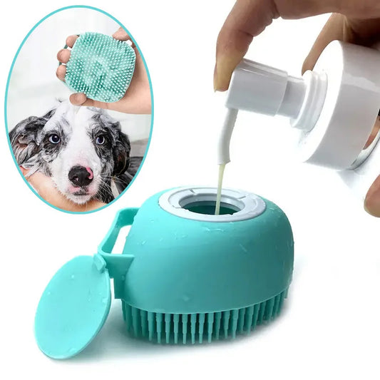 Silicone Pet Bath & Massage Gloves – For Dogs & Cats