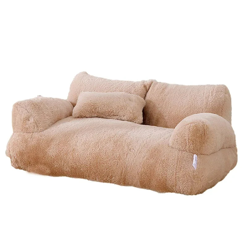 Luxury Cat &amp; Dog Bed – Warm Plush Sofa for Small to Medium Pets