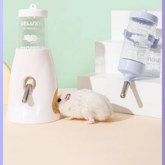 Small Animal No-Drip Water Bottle – 2.7oz with Stand for Hamsters, Guinea Pigs & Rabbits