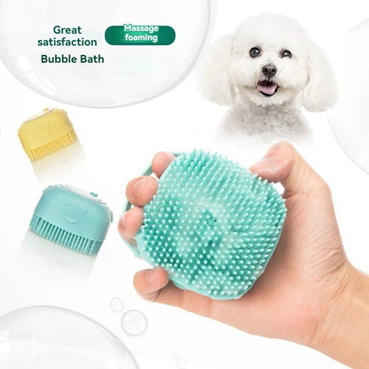 Silicone Pet Bath & Massage Gloves – For Dogs & Cats