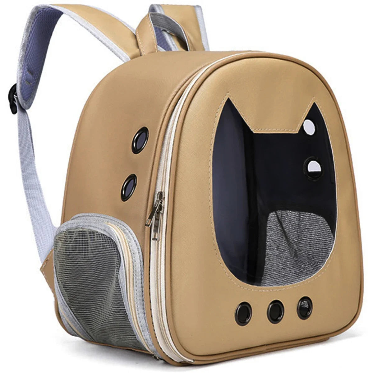 Breathable Pet Carrier Backpack – Portable Travel Bag for Cats & Small Dogs