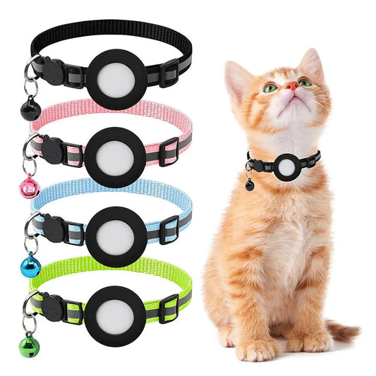 Reflective Airtag Collar – Protective Case for Cats & Dogs