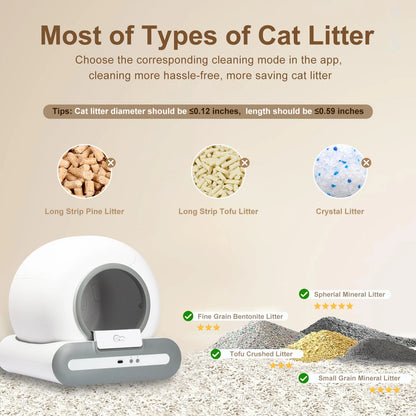 DOEL Automatic Self-Cleaning Cat Litter Box – App-Controlled Smart Toilet for Large Cats