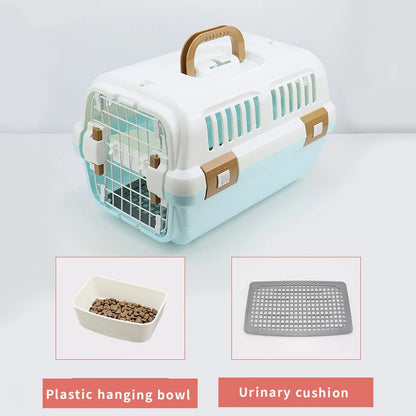 Portable Pet Carrier – Outdoor Travel Cage with Handle