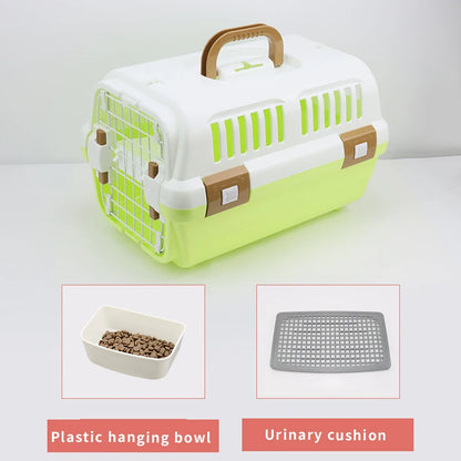 Portable Pet Carrier – Outdoor Travel Cage with Handle