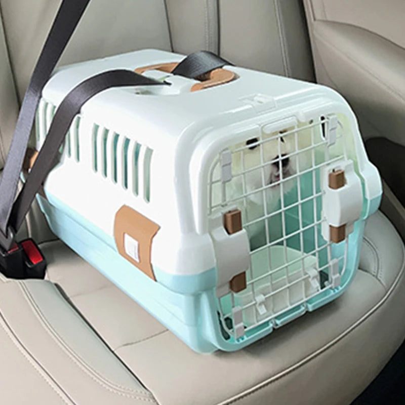 Portable Pet Carrier – Outdoor Travel Cage with Handle